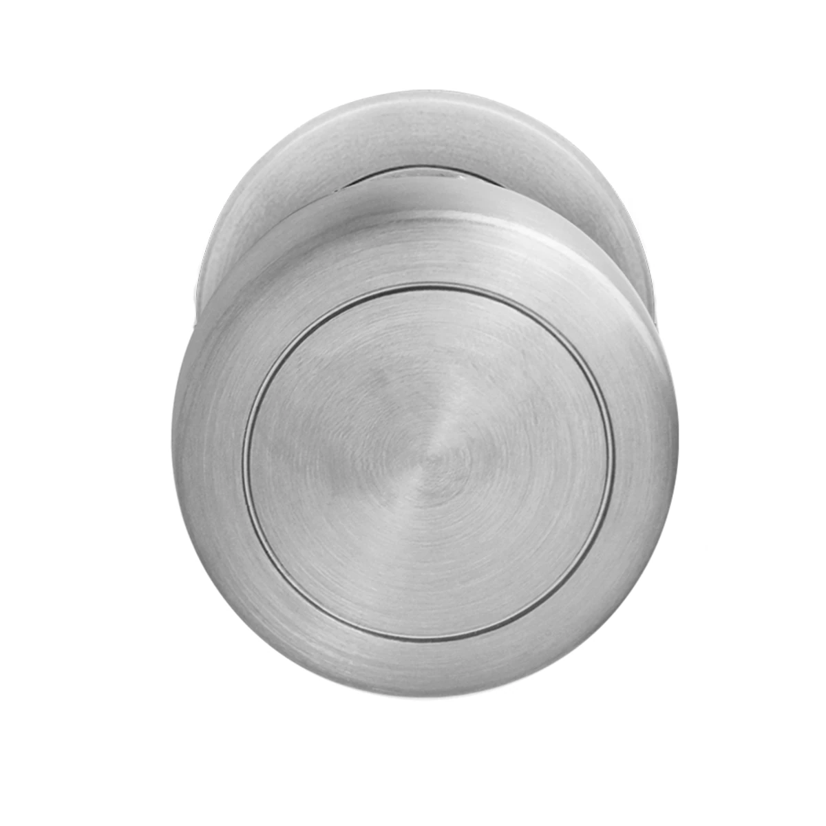 Karcher Türknopf "Scheibe" EK530 (Edelstahl) - Oberfläche: Edelstahl poliert / matt, Ausführung: Gekröpft, massiv