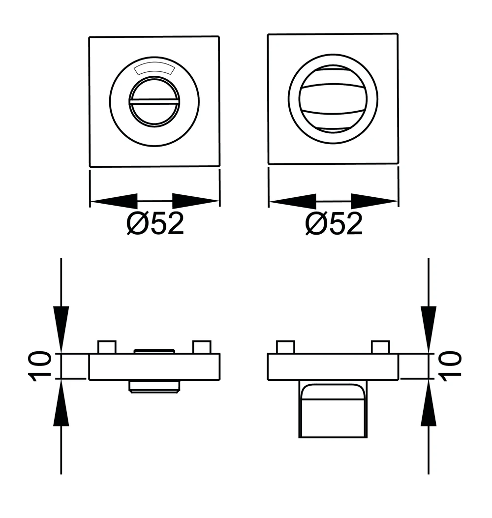 Technische Zeichnung [EZ1343 BAD 83] Karcher Schraubrosette EZ1343 (Kosmos Schwarz)