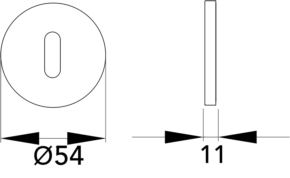 Technische Zeichnung [EZ170B BB 83] Karcher Slim-Style-Rosette EZ170B (Kosmos Schwarz, Buntbart)