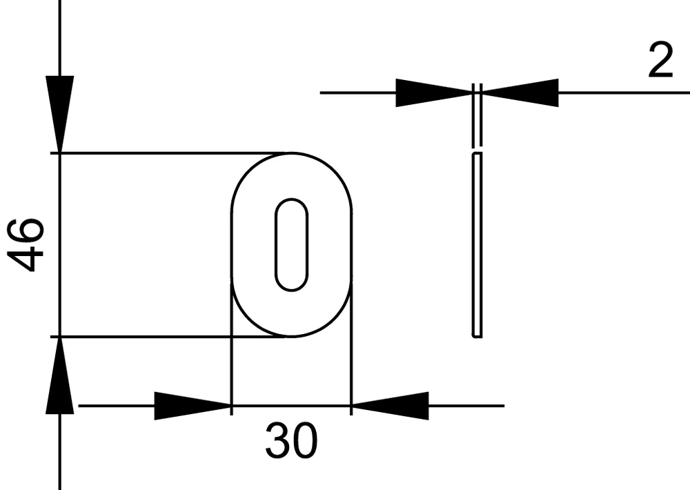 Technische Zeichnung [EZ140 BB 71] Karcher Minirosette EZ140 - Oberfläche: Edelstahl matt, Verriegelung: Buntbart (Edelstahl matt, Buntbart)