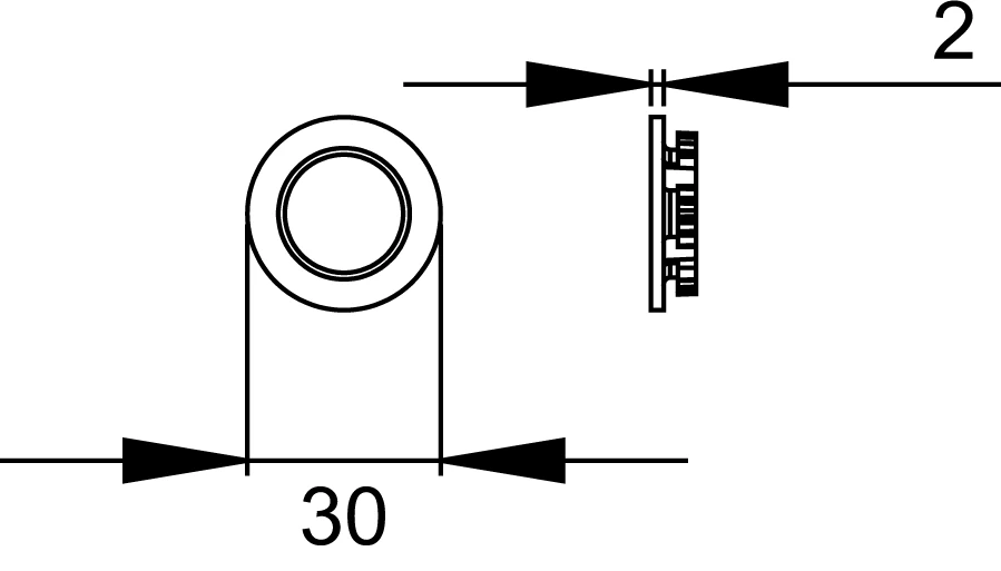 Technische Zeichnung [EZ140 DR 83] Karcher Minirosette EZ140 (Kosmos Schwarz, Drücker)