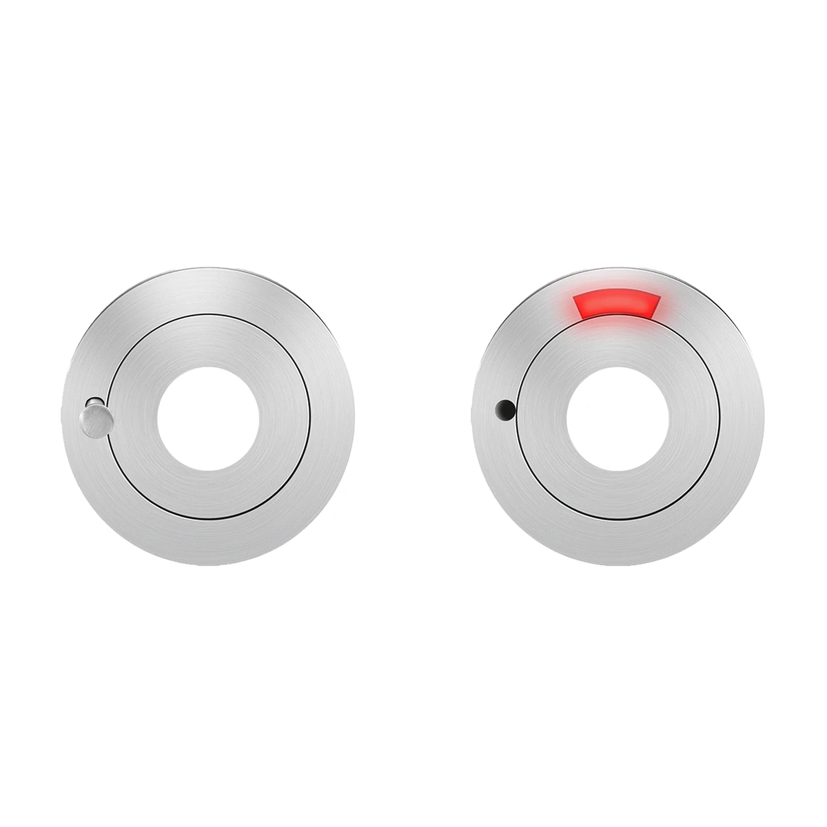 [EZ1332 LED R 71] Karcher Klipprosette EZ1332 (Edelstahl matt, KD Comfort Privacy LED rechts)