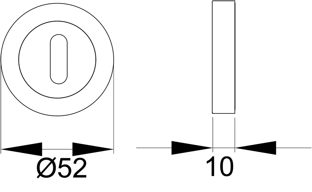 Technische Zeichnung [EZ1332 BB 75] Karcher Klipprosette EZ1332 (Zirkonium / Edelstahl matt, Buntbart)