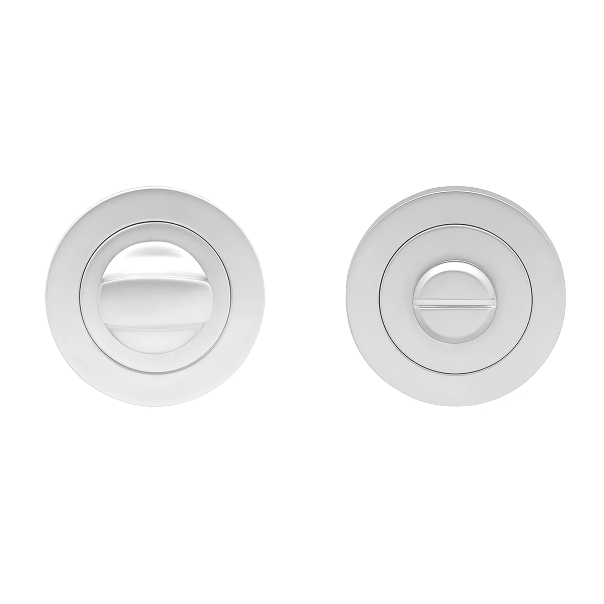 Karcher Rosette EZ1332 (Edelstahl) - Oberfläche: Zirkonium poliert, Verriegelung: KD Comfort Privacy LED links