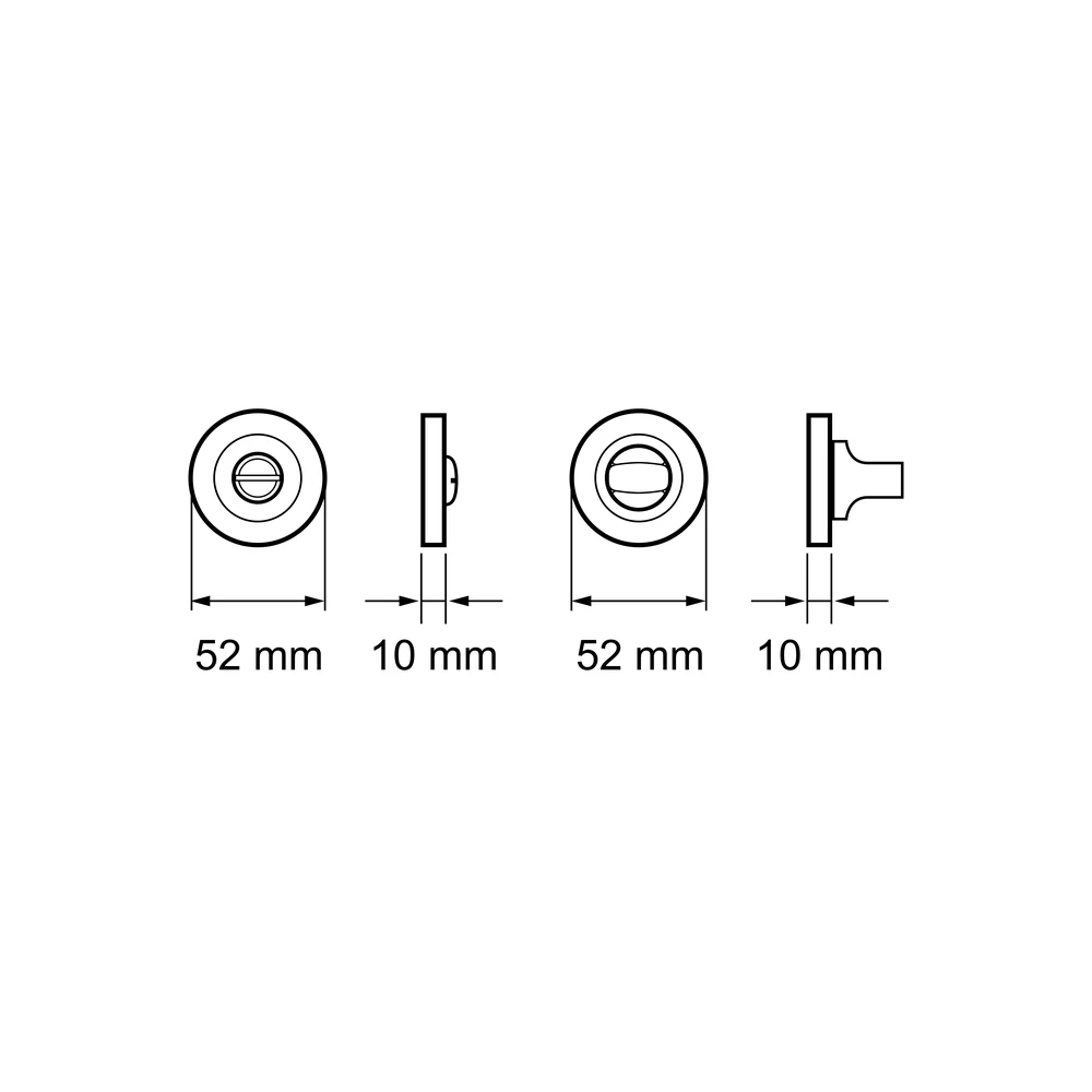 Technische Zeichnung [EZ1332 BAD 81] Karcher Klipprosette EZ1332 (Antik Bronzeoptik, Bad/WC)
