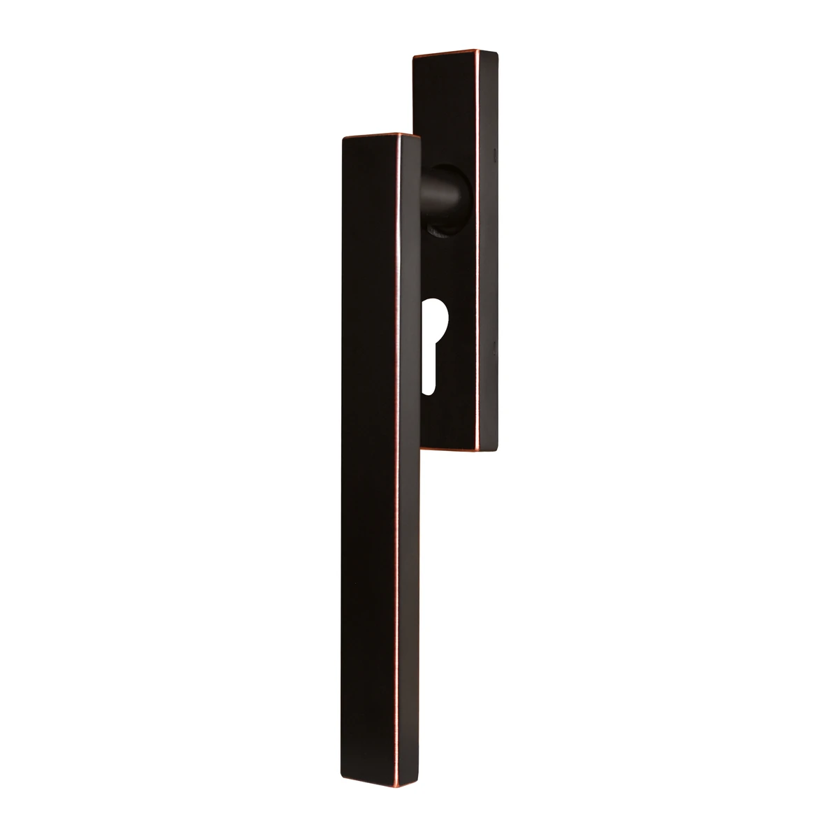 Karcher Hebeschiebetürgriff "Milano" - Oberfläche: Antik Bronzeoptik, Ausführung: Einzelmuschel Profilzylinder