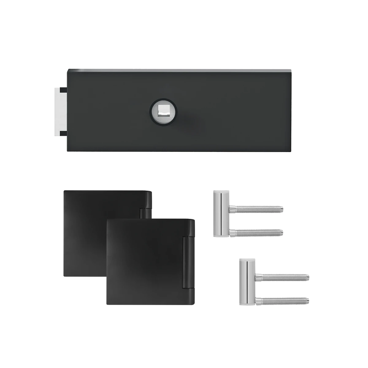 Karcher Glastürschloss "Edge" EGS660Q - Oberfläche: Kosmos Schwarz, Verriegelung: Ohne Schlüsselrosette