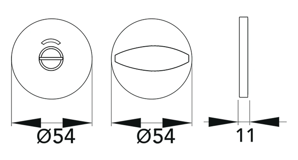 Technische Zeichnung [EZ170E BAD 83] Karcher Slim-Style-Rosette EZ170E (Kosmos Schwarz)