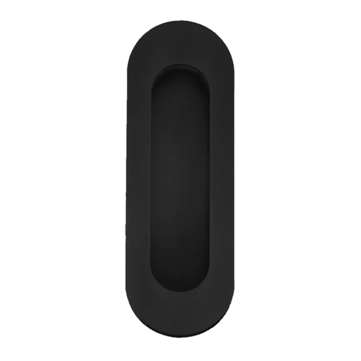 Karcher Schiebetür-Fingermuschel "EZ1602" oval - Oberfläche: Kosmos Schwarz, Verriegelung: Ungelocht