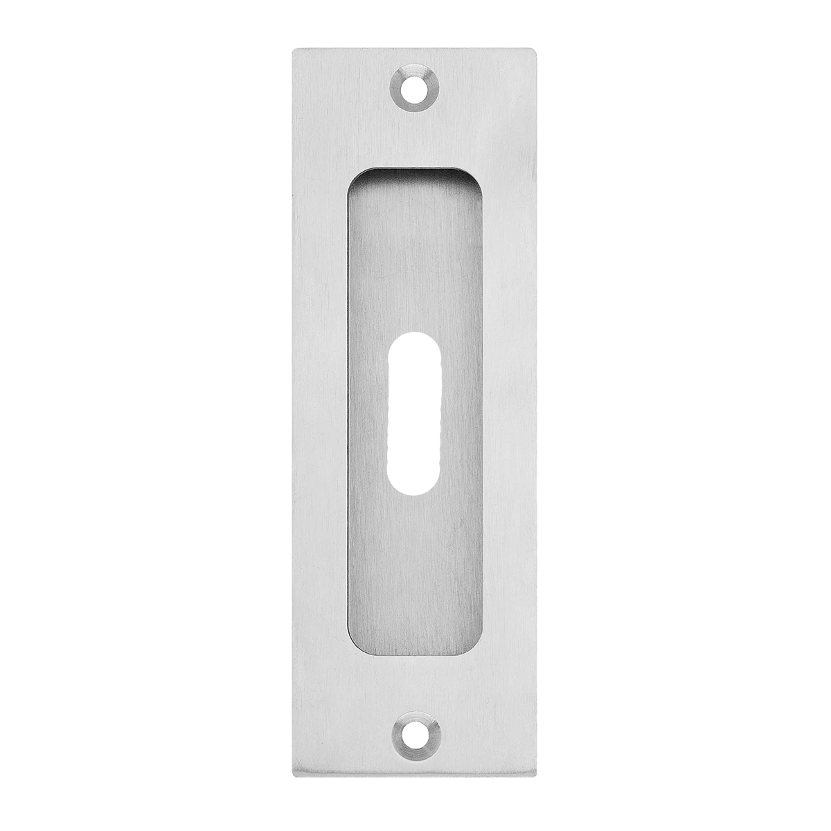 Karcher Schiebetür-Fingermuschel "EZ1703Q" rechteckig - Oberfläche: Edelstahl matt, Verriegelung: Buntbart