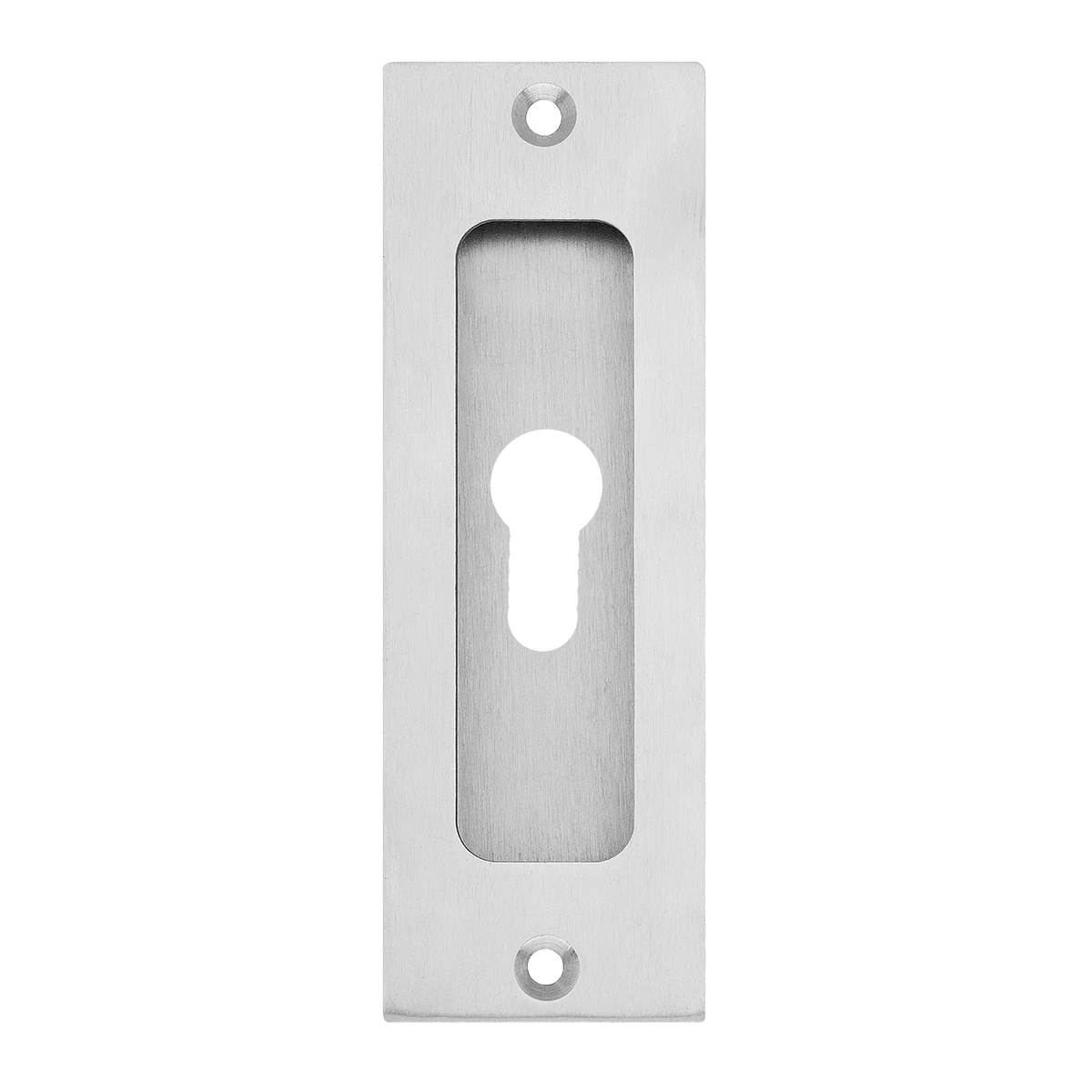 [EZ1703Q PZ 71] Karcher Schiebetür-Fingermuschel "EZ1703Q" rechteckig (Profilzylinder)