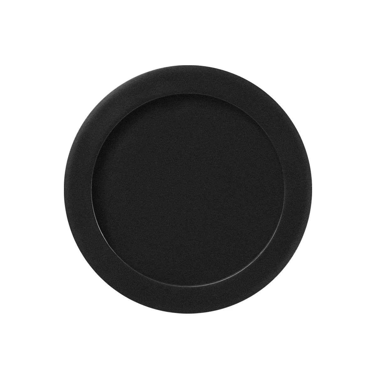 [EZ1704 83] Karcher Schiebetür-Fingermuschel "EZ1704" rund (Kosmos Schwarz, Ungelocht)