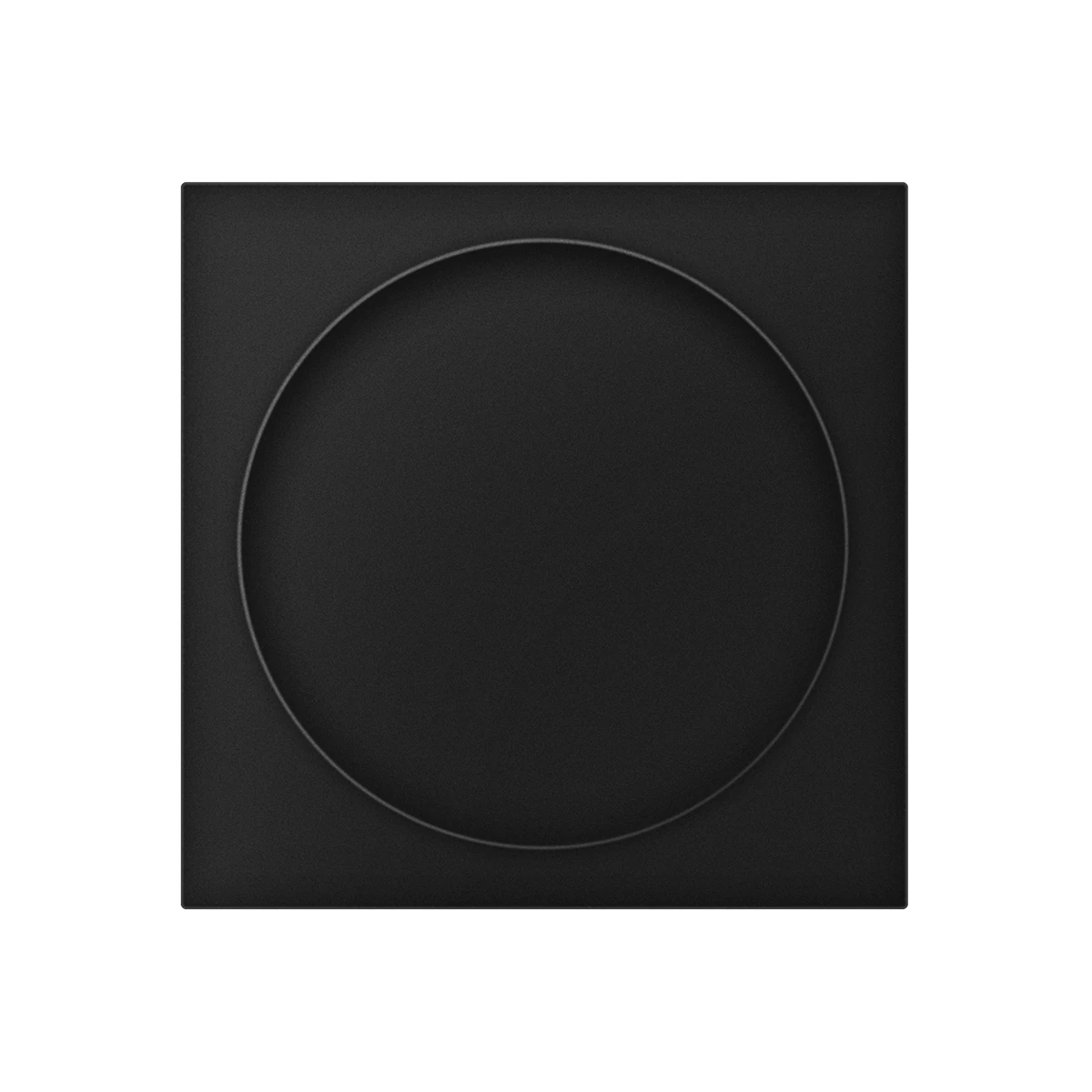 [EZ1704Q 83] Karcher Schiebetür-Fingermuschel "EZ1704Q" quadratisch (Kosmos Schwarz)