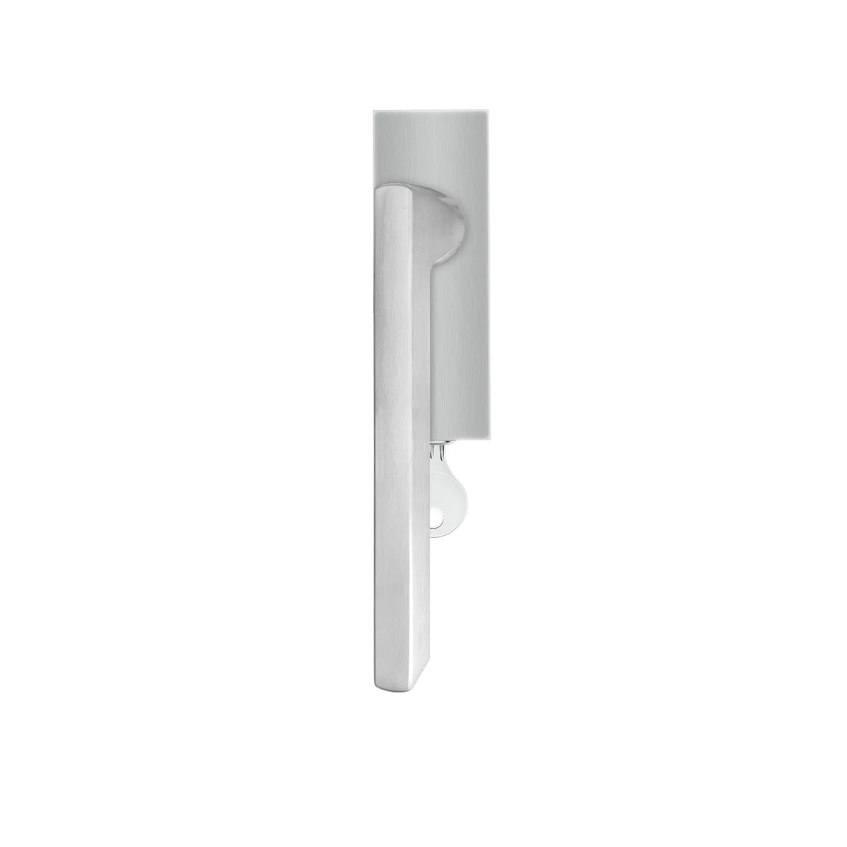 [EF544 EARQ 71] Karcher Fenstergriff "Montana" (eckig) (Edelstahl matt, verschließbar)