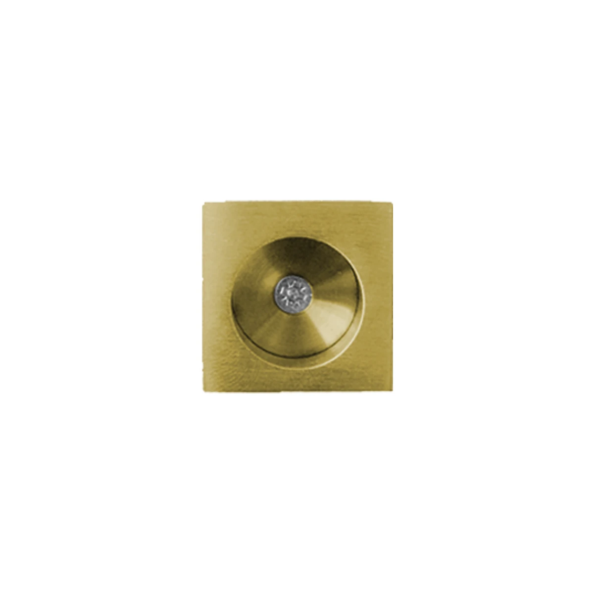 [EZ1705Q 88] Karcher Schiebetür-Fingermuschel "EZ1705Q" quadratisch (Messing matt)