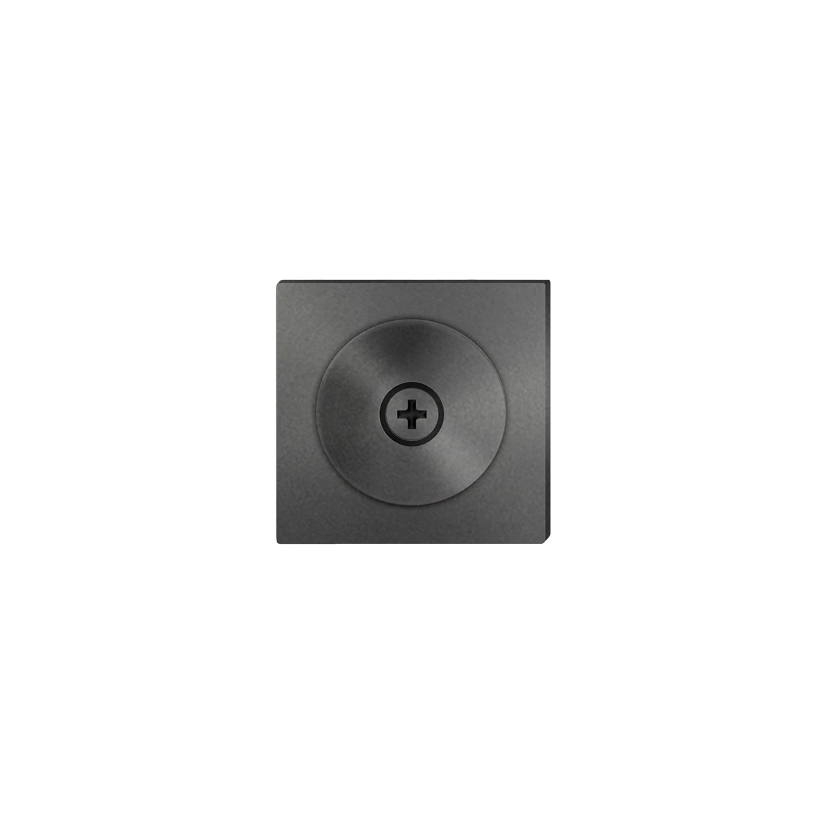 [EZ1705Q 89] Karcher Schiebetür-Fingermuschel "EZ1705Q" quadratisch (Titan Grau)