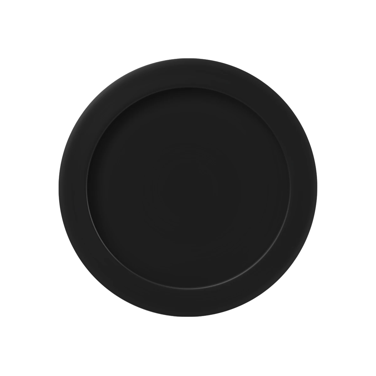 [EZ1708 83] Karcher Schiebetür-Fingermuschel "EZ1708" rund (Kosmos Schwarz, Ungelocht)