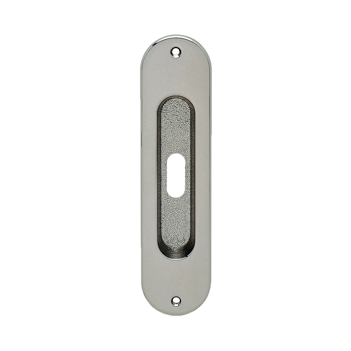 [Z1702 BB 60] Karcher Schiebetür-Fingermuschel "Z1702" oval (Nickelmatt, Buntbart)