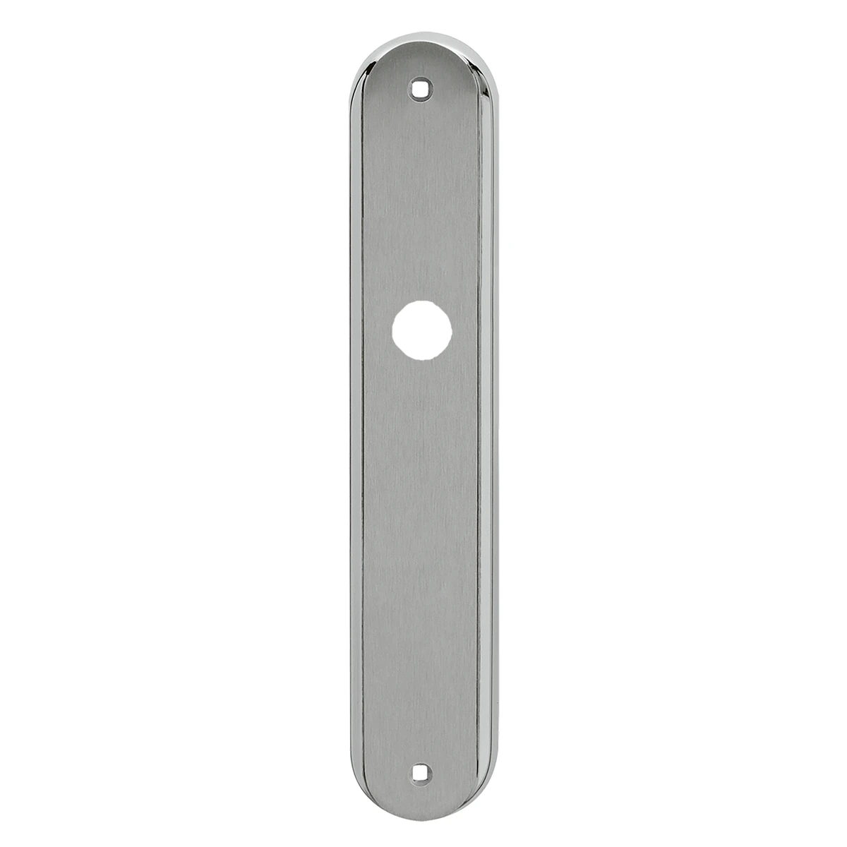 Karcher Renovierungslangschild-Garnitur "RL" - Oberfläche: Chrom / Edelstahl matt, Verriegelung: Ungelocht