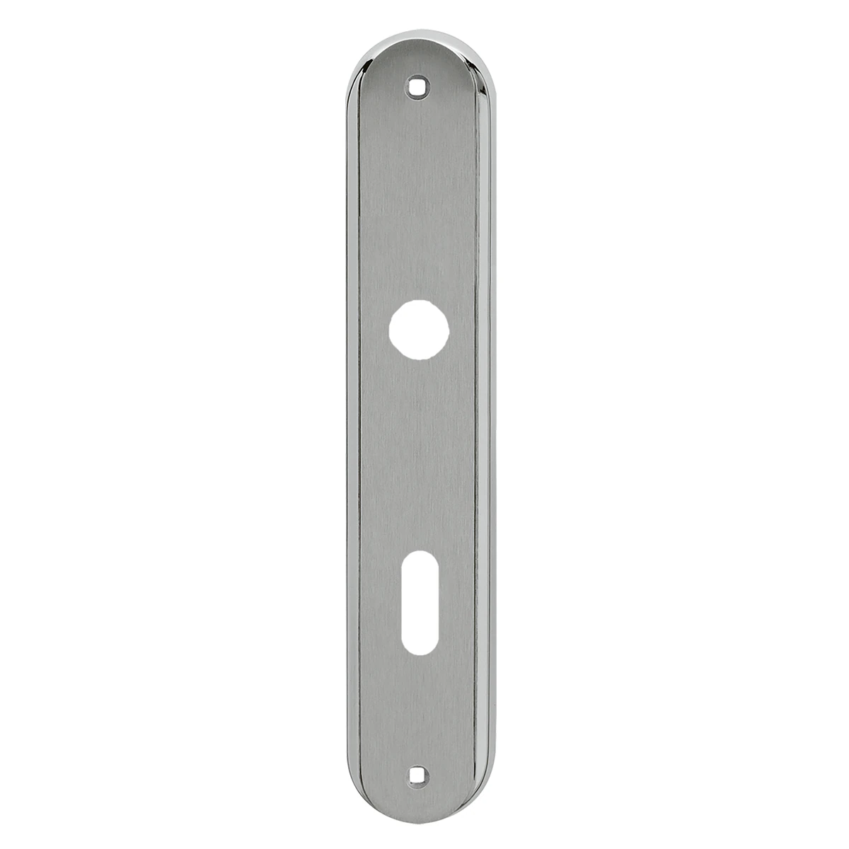 [RL BB72 65] Karcher Renovierungslangschild-Garnitur "RL" (Chrom / Edelstahl matt, Buntbart (Lochabstand 72 mm))