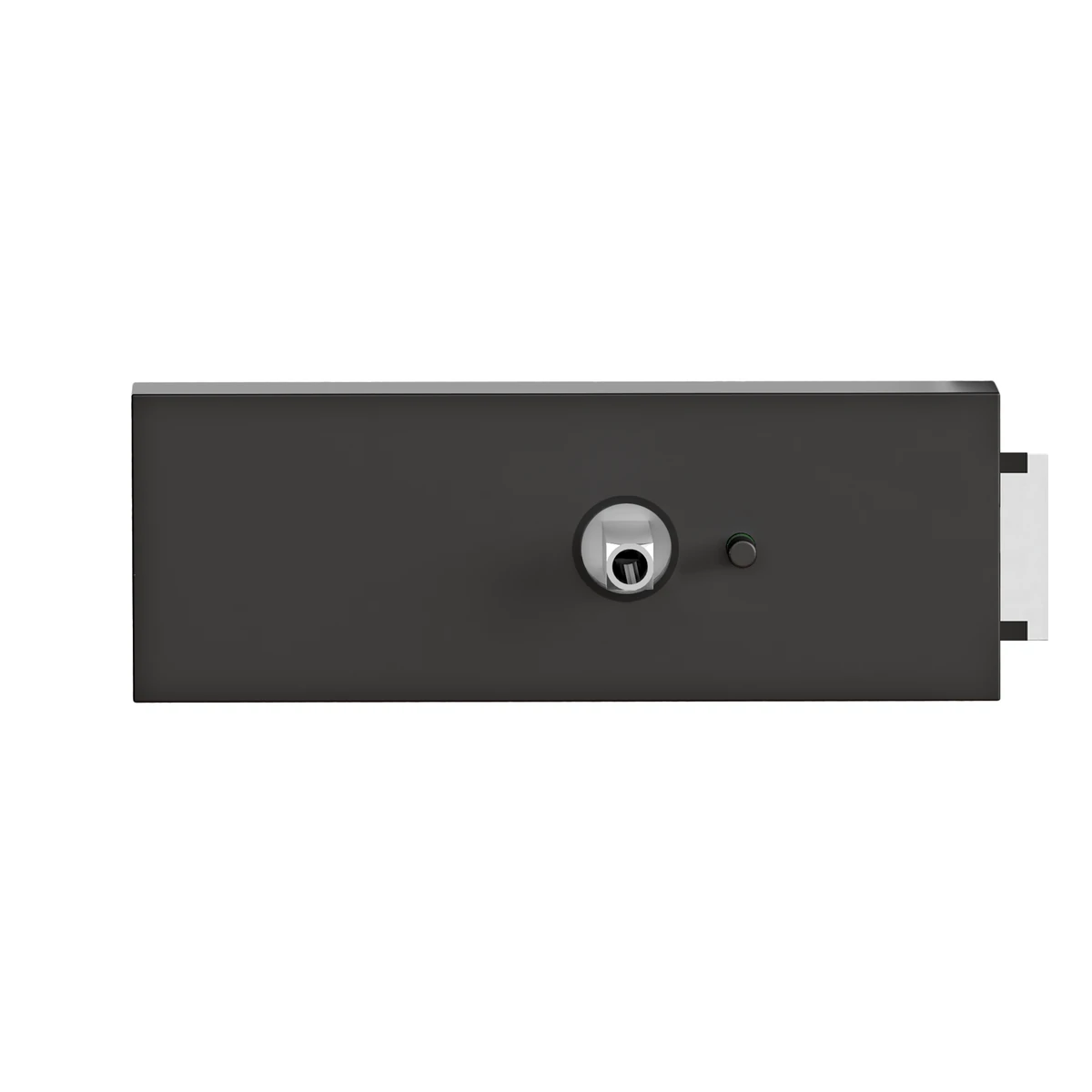 Karcher Glastürschloss "Edge" EGS210Q Privacy (DIN links/rechts) - Oberfläche: Kosmos Schwarz, Anschlag: DIN links
