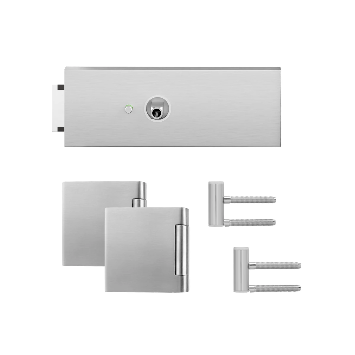 [EGS 660QR S9 71] Karcher Glastürschloss "Edge" EGS660Q Privacy (DIN links/rechts) (Edelstahl matt, DIN rechts)