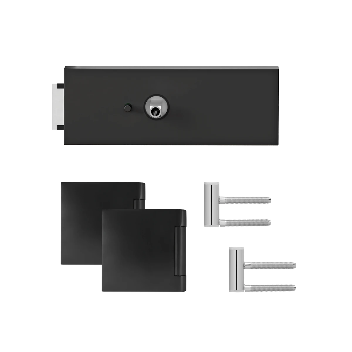 Karcher Glastürschloss "Edge" EGS660Q Privacy (DIN links/rechts) - Oberfläche: Kosmos Schwarz, Anschlag: DIN rechts