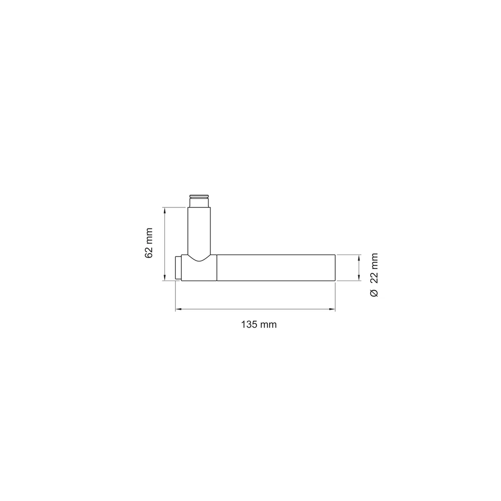 Technische Zeichnung [ED90A2 R 83] Karcher Türdrücker Studio Select ED90A2 (Ersatz, Edelstahl) (Rechts)