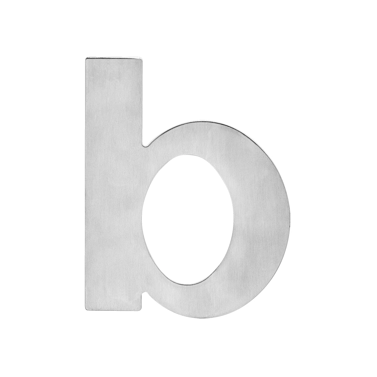 Karcher Hausnummer Buchstabe - Oberfläche: Edelstahl matt, Ausführung: B