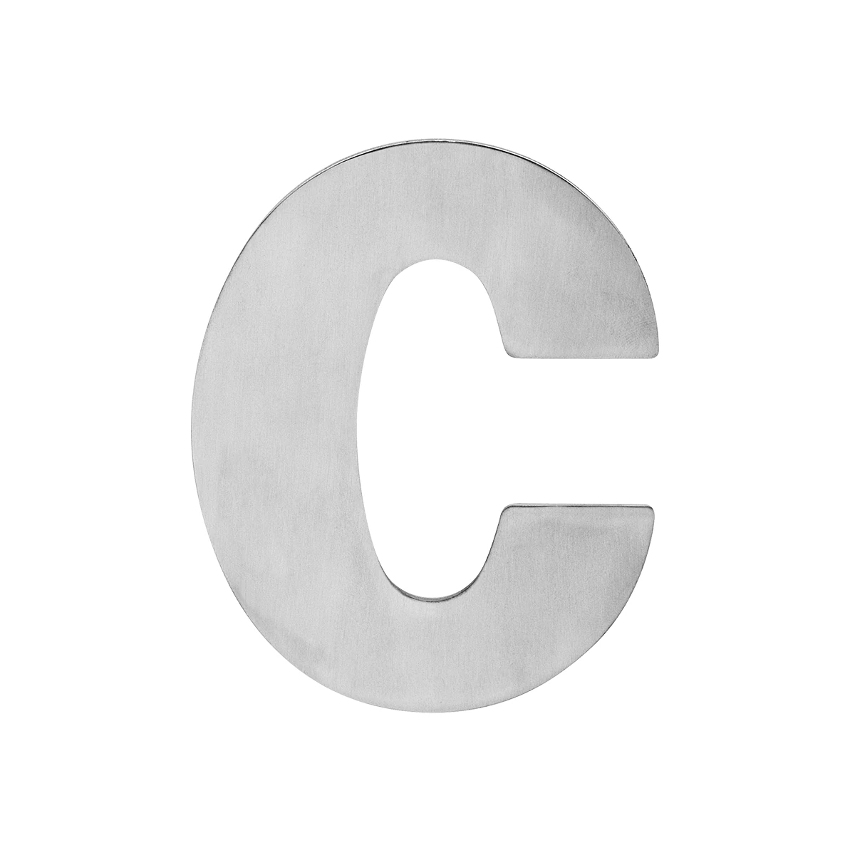 Karcher Hausnummer Buchstabe - Oberfläche: Edelstahl matt, Ausführung: C