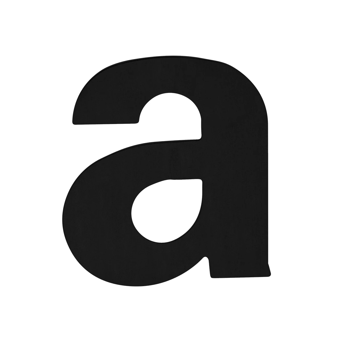 Karcher Hausnummer Buchstabe - Oberfläche: Kosmos Schwarz, Ausführung: A