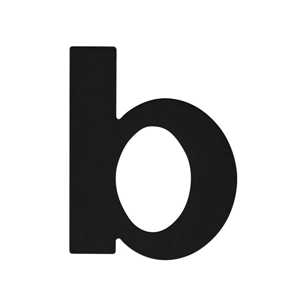 Karcher Hausnummer Buchstabe - Oberfläche: Kosmos Schwarz, Ausführung: B