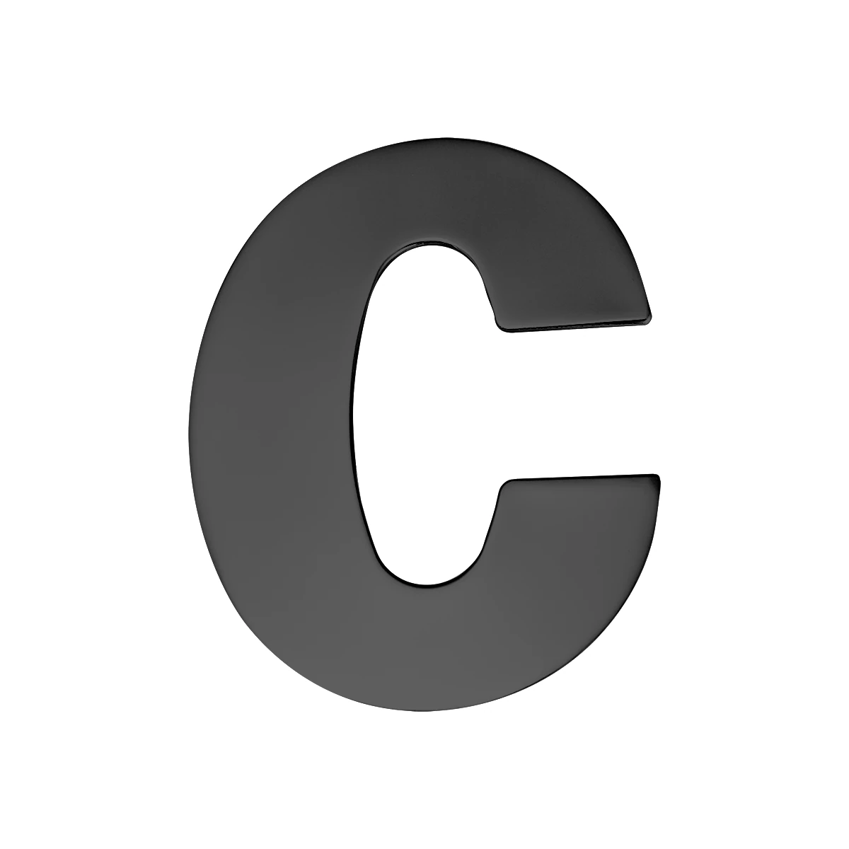Karcher Hausnummer Buchstabe - Oberfläche: Kosmos Schwarz, Ausführung: C