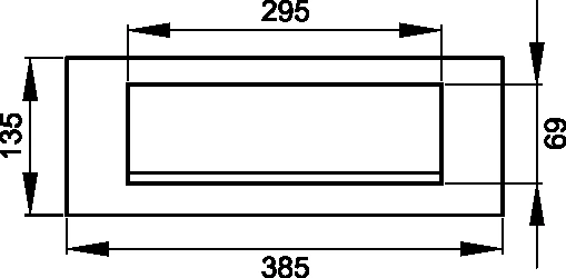 Technische Zeichnung [EBK2 78] Karcher Briefklappe EBK2 (Edelstahl)