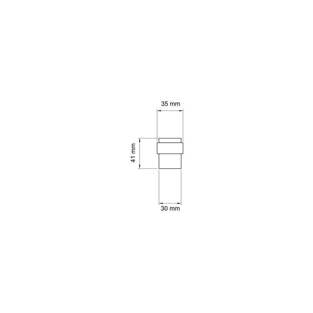 Technische Zeichnung [EZ217 89] Karcher Türstopper EZ217 (Edelstahl) (Titan Grau)