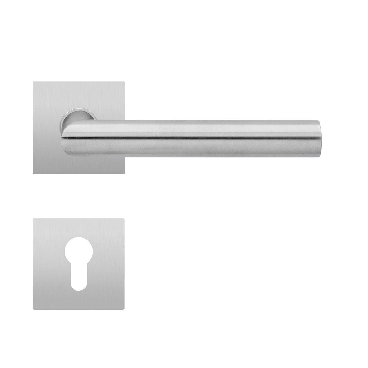 [E900Q PZ0 71] Karcher Türgriff-Garnitur E900Q (Edelstahl) (Profilzylinder)