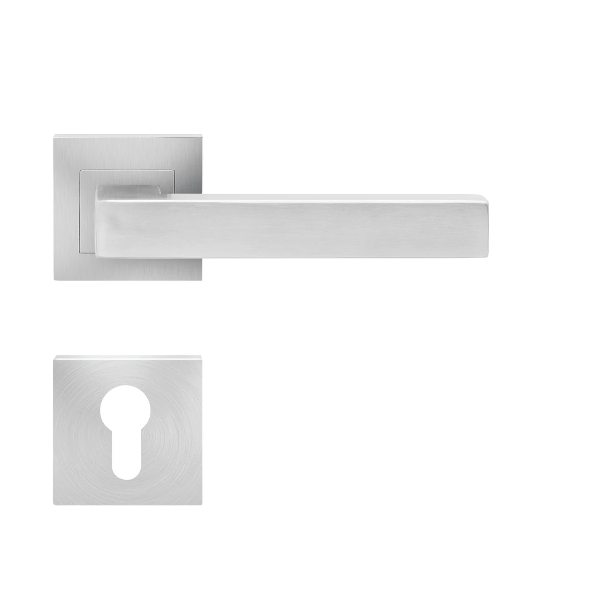 [E800Q PZ0 71] Karcher Türgriff-Garnitur E800 (Edelstahl) (PZ0, Profilzylinder)