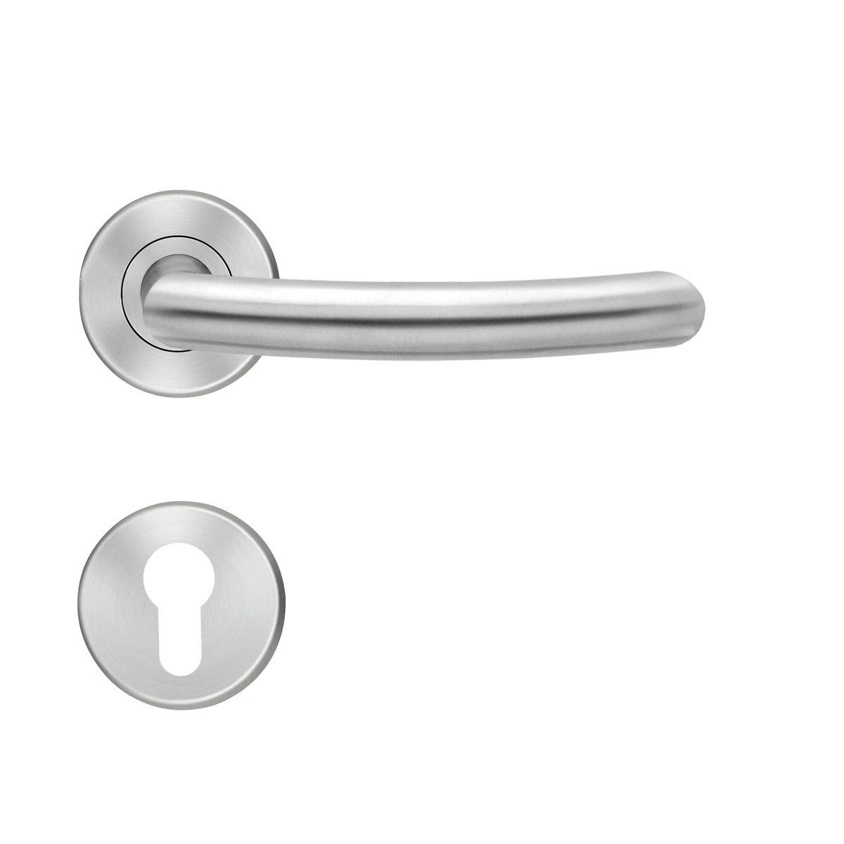 [E526B PZ0 71] Karcher Türgriff-Garnitur E526 (Edelstahl) (PZ0, Profilzylinder)