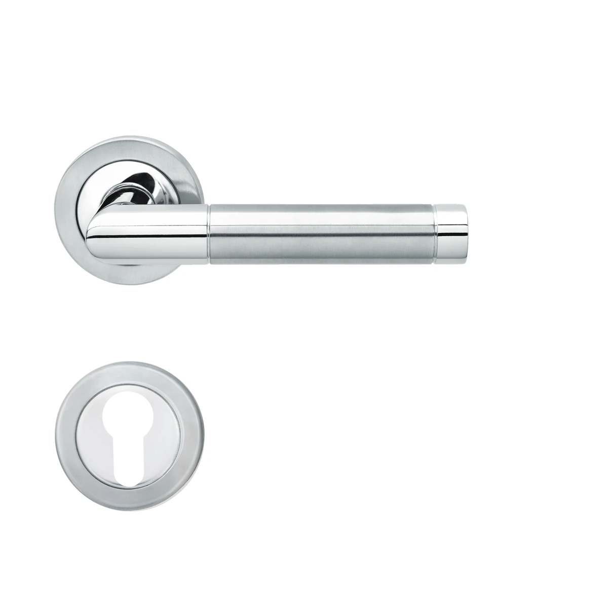 [E700A PZ0 73] Karcher Türgriff-Garnitur E700 (Edelstahl) (Profilzylinder)