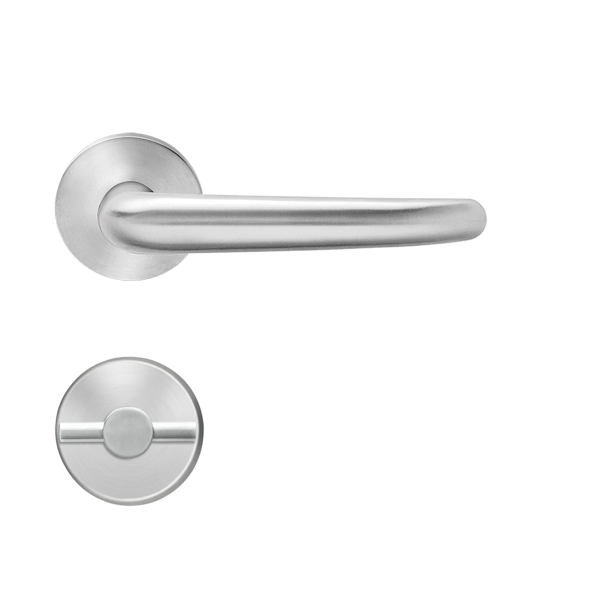 [E522B BAD 71] Karcher Türgriff-Garnitur E522 (Edelstahl) (Bad mit Knebelstange)