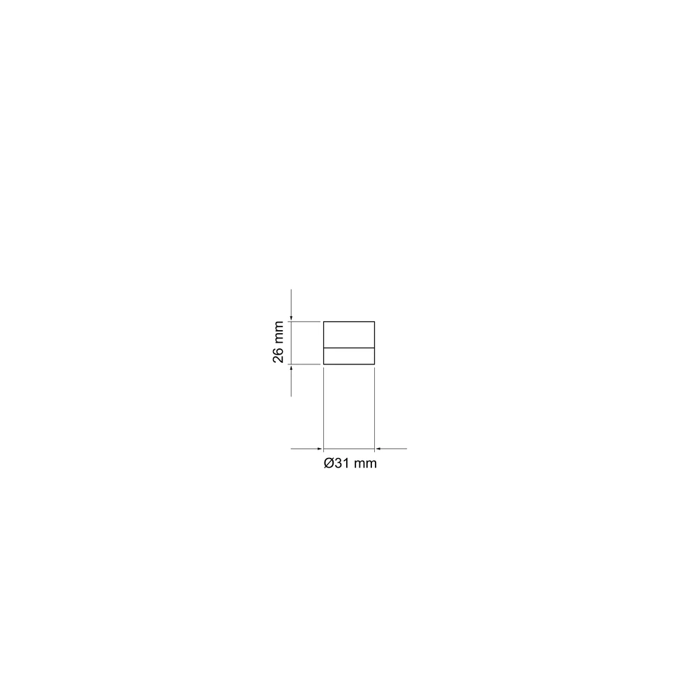 Technische Zeichnung [EZ209 71] Karcher Wandtürstopper (Edelstahl)