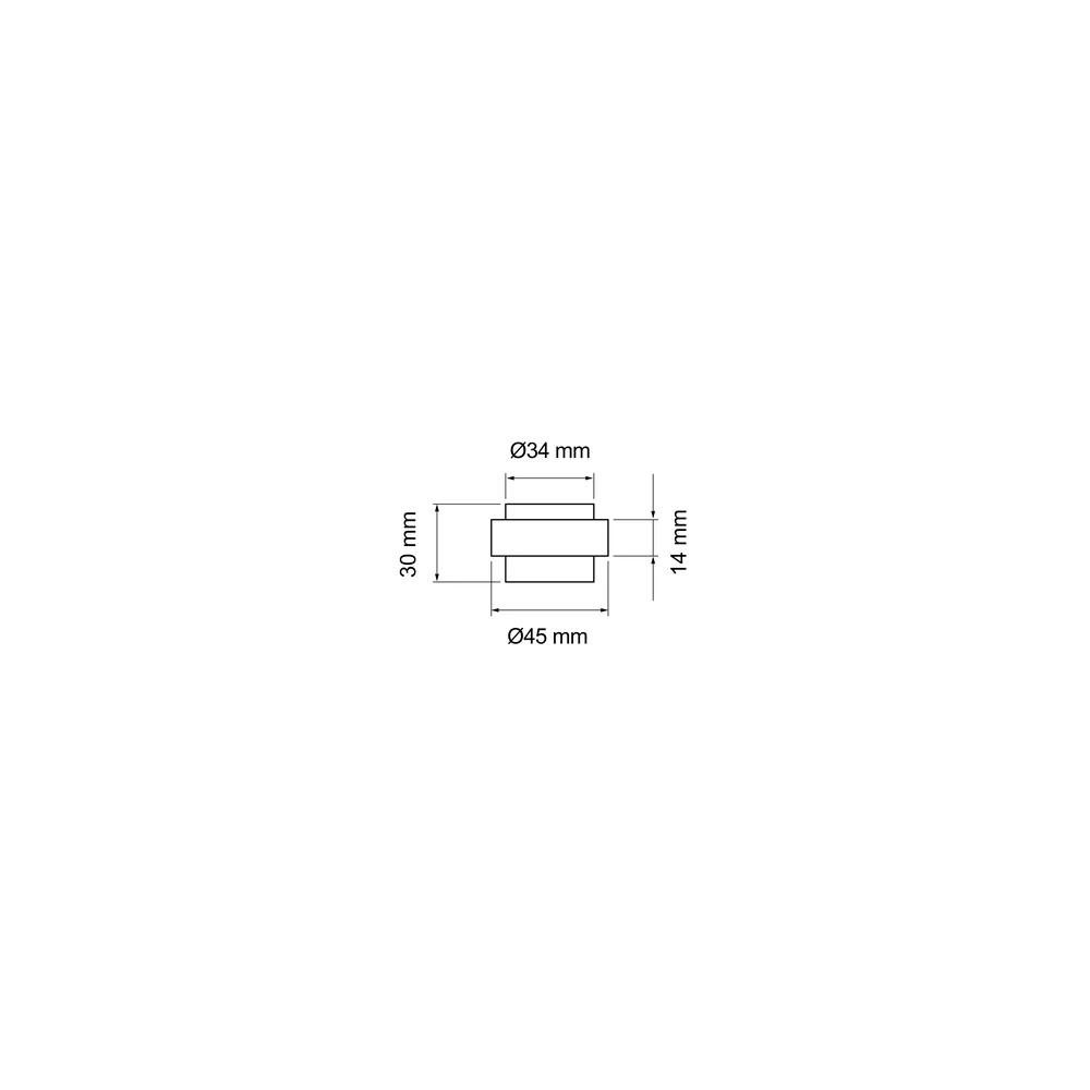 Technische Zeichnung [EZ211 71] Karcher Türstopper EZ211 (Edelstahl)
