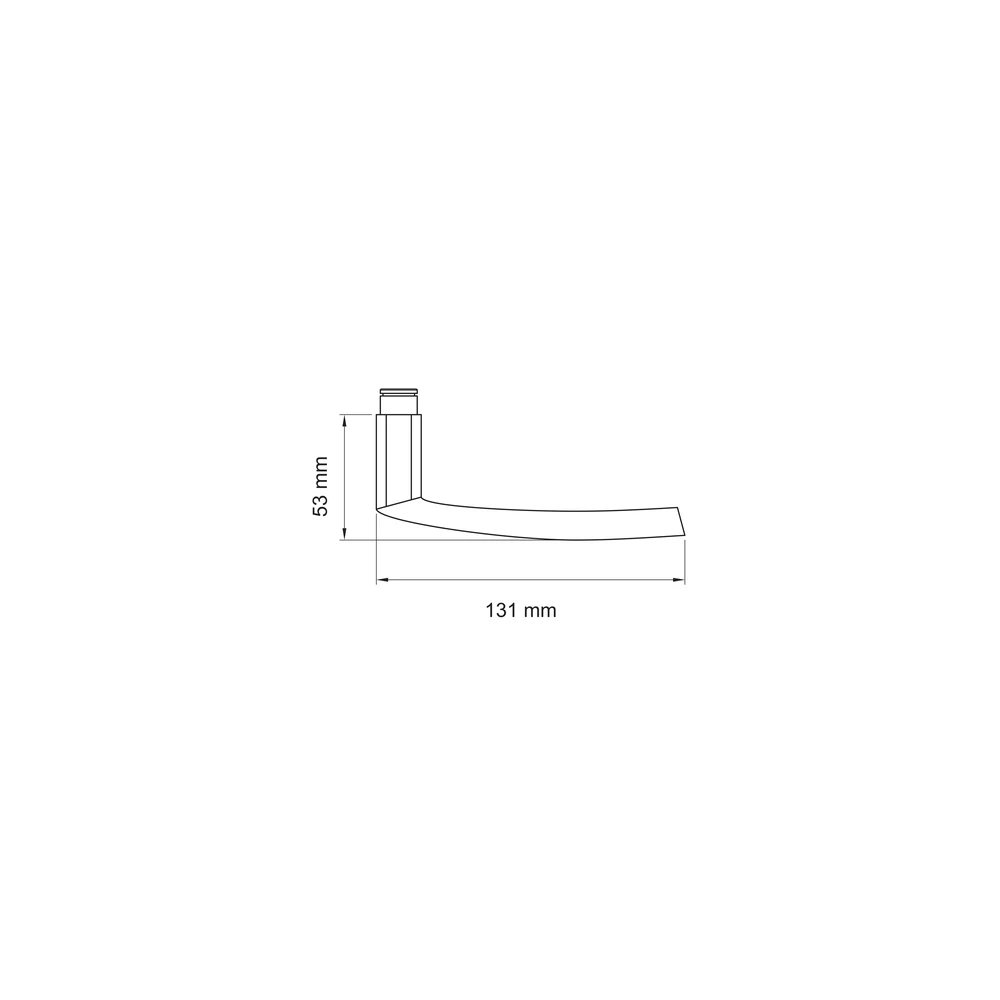 Technische Zeichnung [EDS14 83] Karcher Türdrücker Island EDS14 (Ersatz, Edelstahl) (Kosmos Schwarz)
