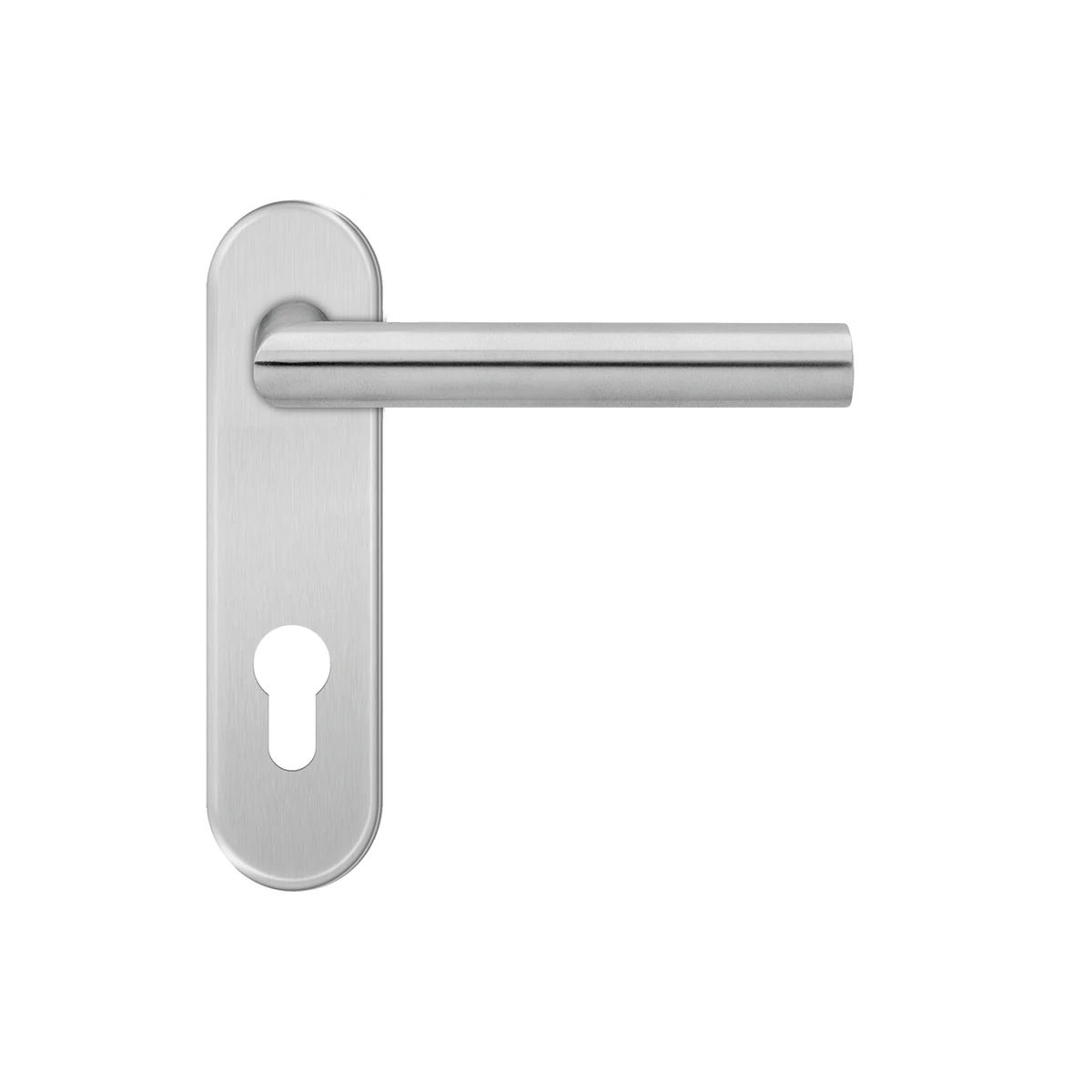 [EKS/FS 18V PZ072 71] Karcher Türgriff-Garnitur Rhodos XL EKS/FS (Edelstahl) - Variante: 18V, Modell: PZ072, Ausführung: Profilzylinder (PZ072, Profilzylinder)