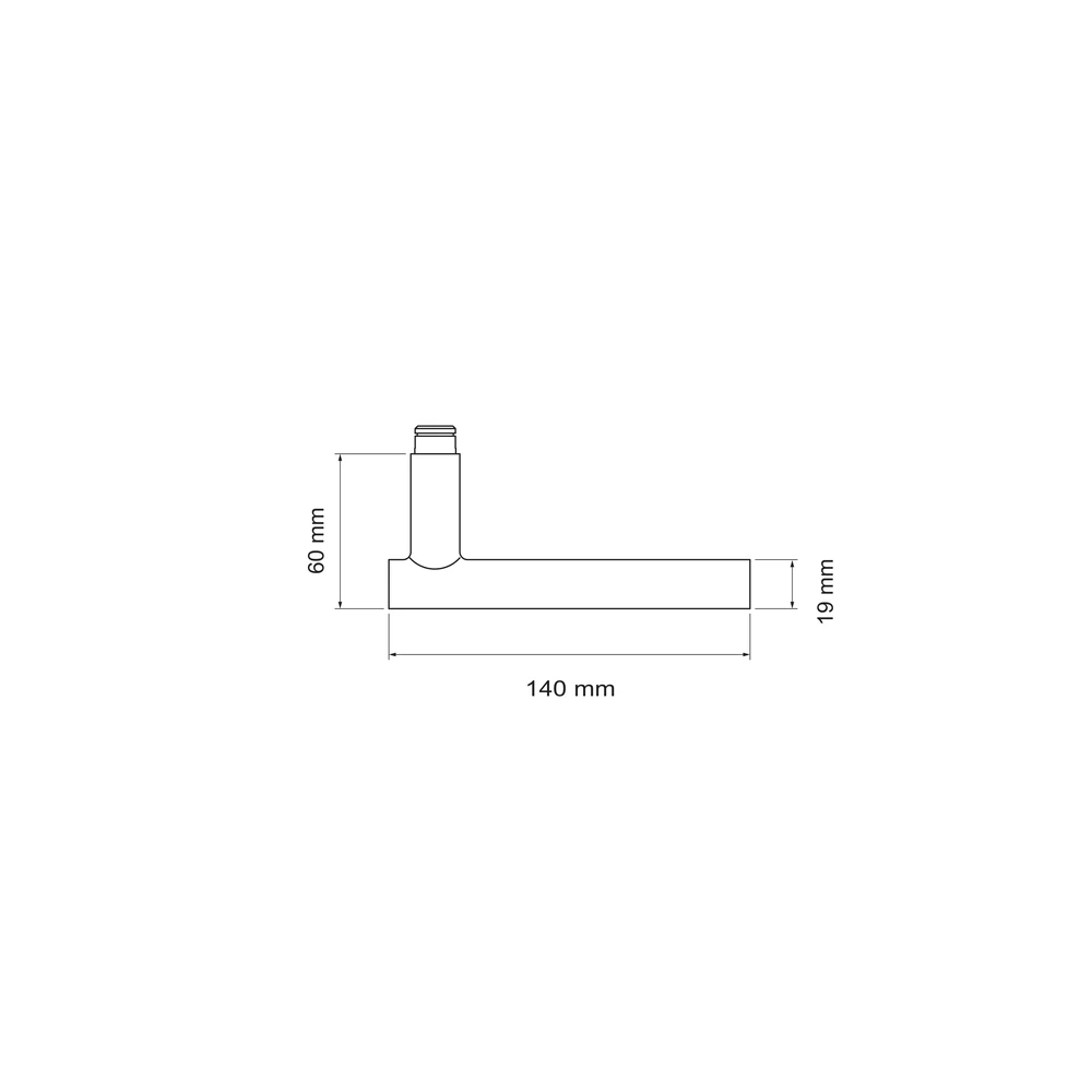 Technische Zeichnung [EDS21 83] Karcher Türdrücker Manhattan EDS21 (Ersatz, Edelstahl) (Kosmos Schwarz)