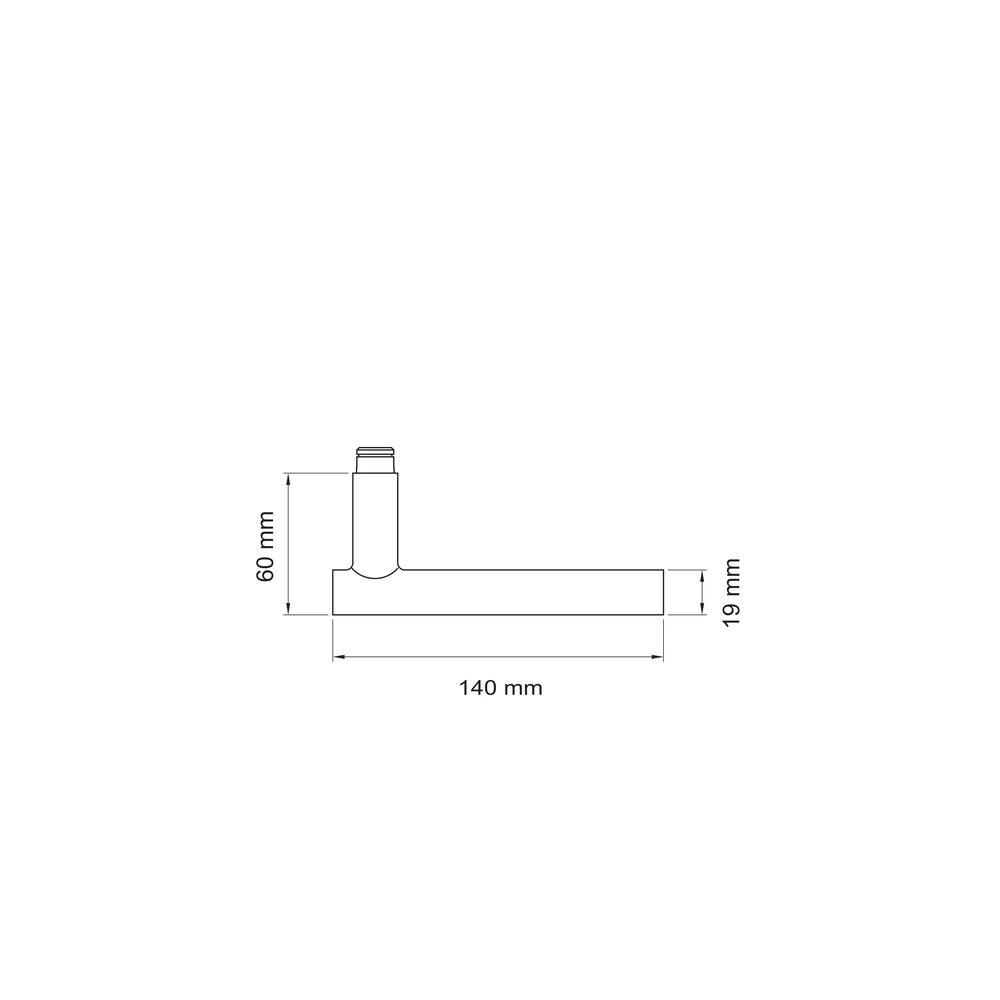 Technische Zeichnung [EDF21V 71] Karcher Türdrücker Manhattan EDF21V (Ersatz, Edelstahl)