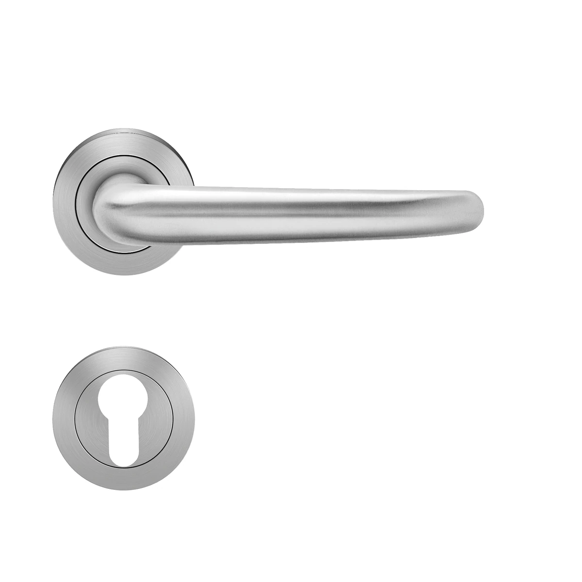 [ER/EN 22 PZ0 71] Karcher Türgriff-Garnitur Elba ER/EN (Edelstahl) (Profilzylinder)