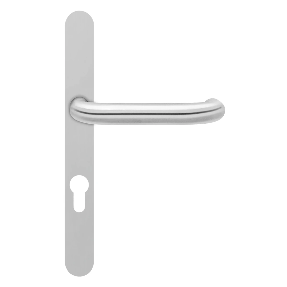 [ELRM27A PZ072 71] Karcher Schmalrahmenschild Kreta ELRM27A (Edelstahl) - Oberfläche: Edelstahl matt, Variante: PZ072, Ausführung: Profilzylinder (Edelstahl matt, PZ072, Profilzylinder)