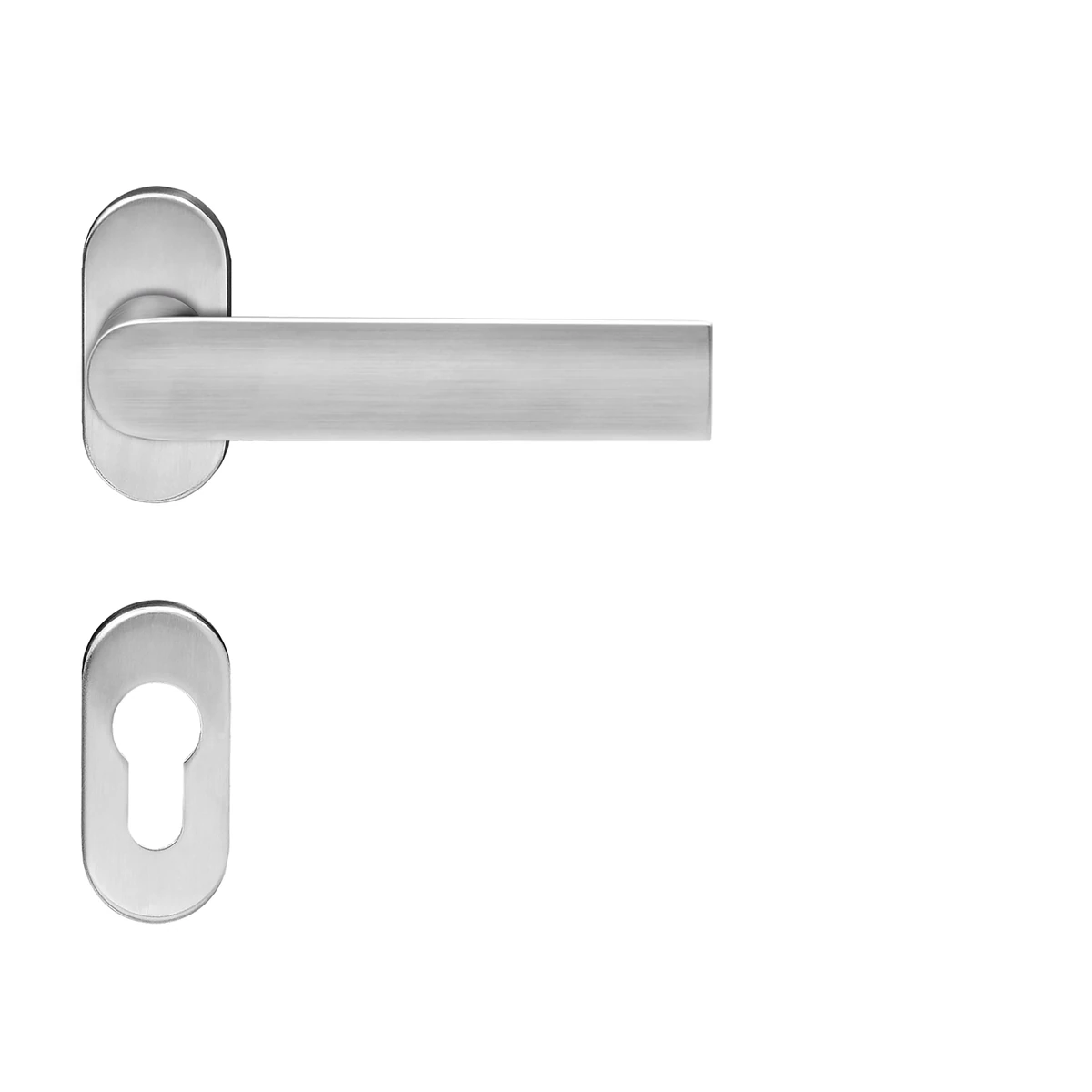 [ER51KRM PZ R/L 71] Karcher Türgriff-Garnitur London (Edelstahl)