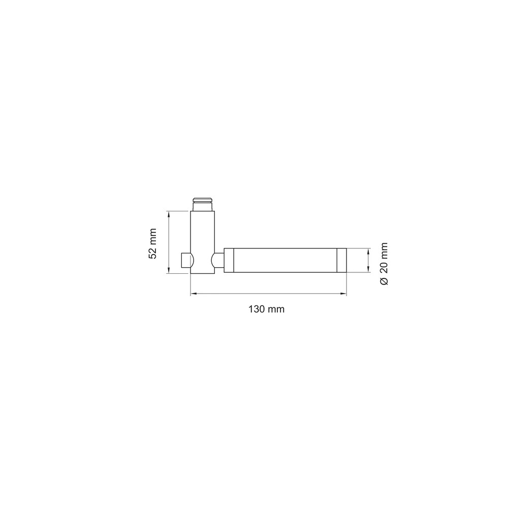 Technische Zeichnung [EDS65 73] Karcher Türdrücker New York EDS65 (Ersatz, Edelstahl)